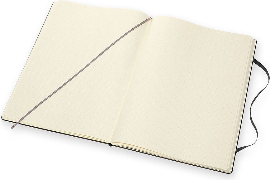 Cuaderno de tapa dura Moleskine Classic, A4, 192 páginas, negro, de puntos