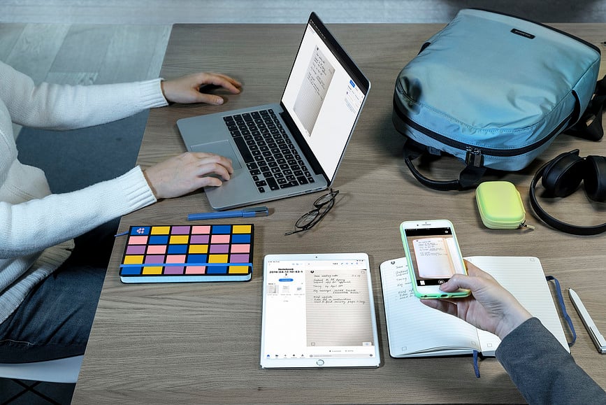 Cuaderno de tapa dura Moleskine Dropbox Smart, rayado, tamaño L