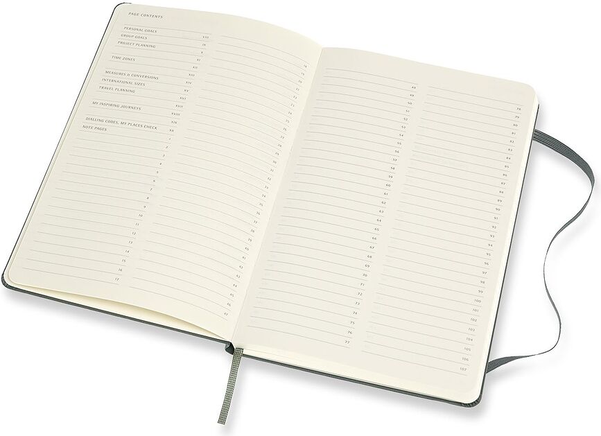 Cuaderno Moleskine Professional L, de tapa dura, rayado, 240 páginas, negro
