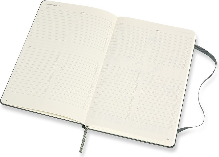 Cuaderno Moleskine Professional L, de tapa dura, rayado, 240 páginas, negro