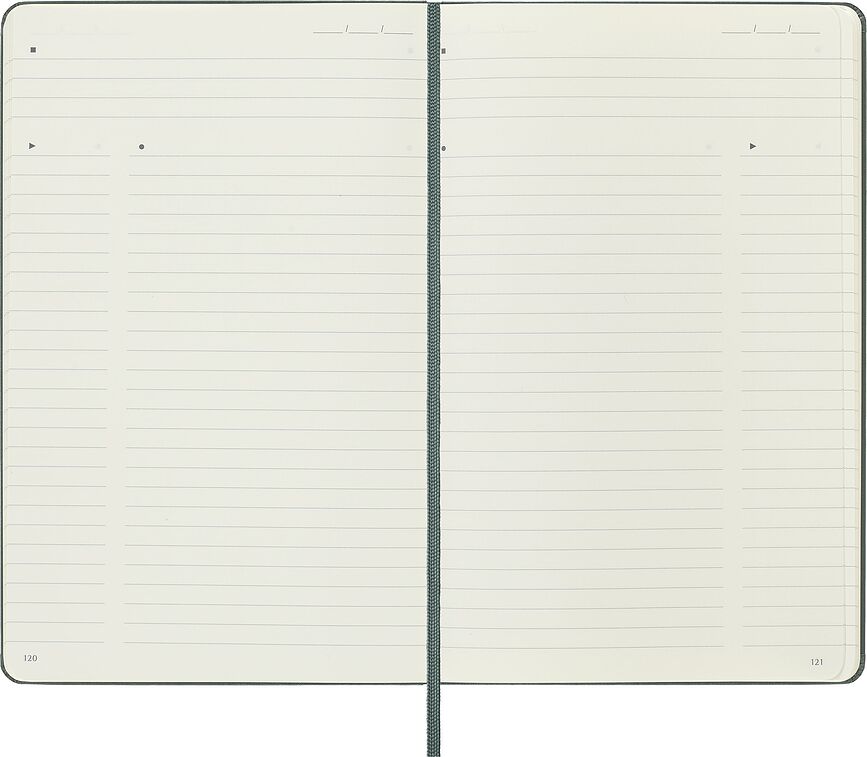 Cuaderno Moleskine Professional L, de tapa dura, rayado, 240 páginas, negro