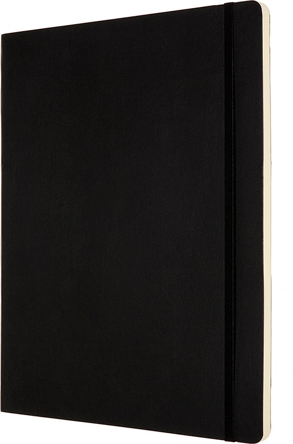 Cuaderno liso Moleskine Classic, 192 páginas, tamaño XXL, negro, tapa blanda