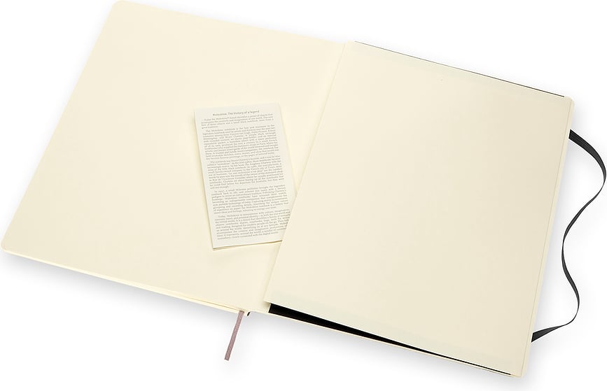 Cuaderno liso Moleskine Classic, 192 páginas, tamaño XXL, negro, tapa blanda