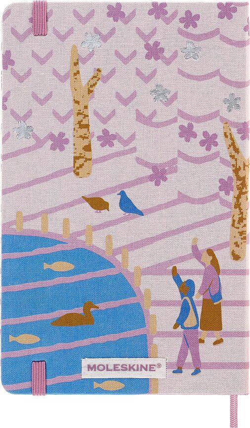 Cuaderno liso Moleskine Sakura, talla L, motivo Banco, edición limitada