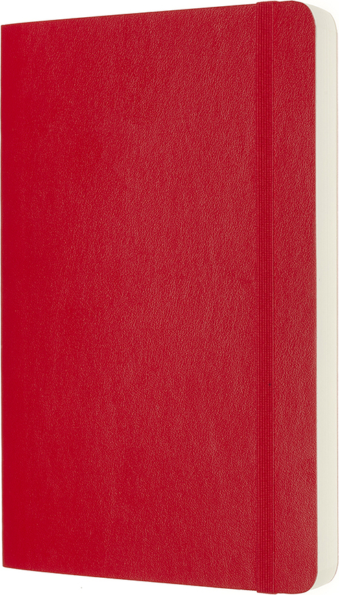 Libreta lisa Moleskine Classic, tamaño L, 400 páginas, negra, de tapa blanda