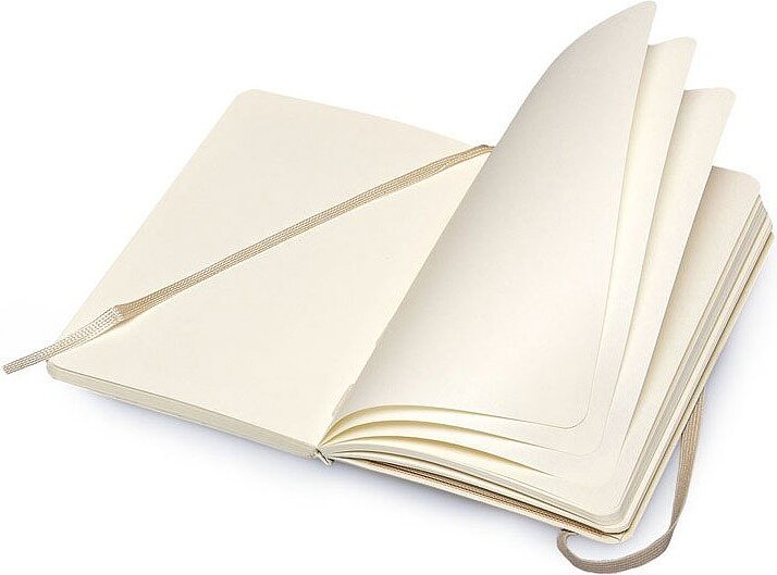 Libreta punteada Moleskine P, tapa blanda, negra