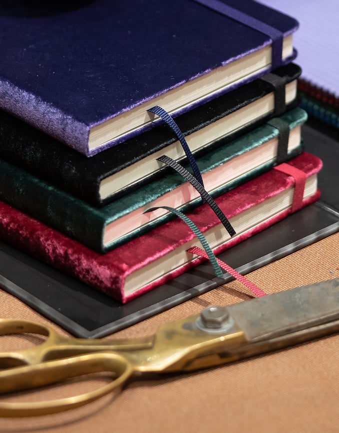 Cuaderno Moleskine Velvet, rayado, Talla L, verde