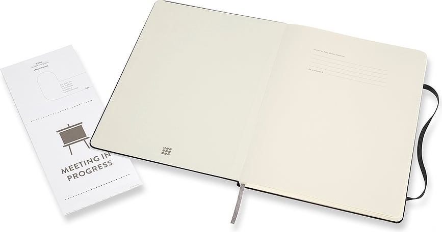 Cuaderno de tapa dura rayado Moleskine XL, 192 páginas, verde