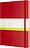 Cuaderno Moleskine XL de tapa dura, rayado, rojo