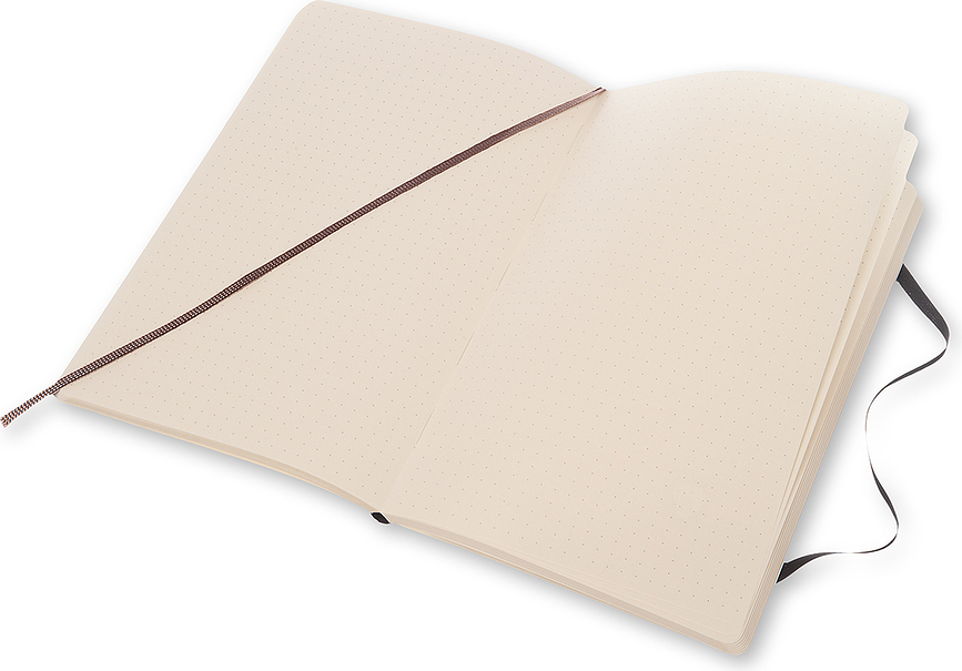 Cuaderno punteado Moleskine Classic L, de tapa blanda, 192 páginas, verde bosque