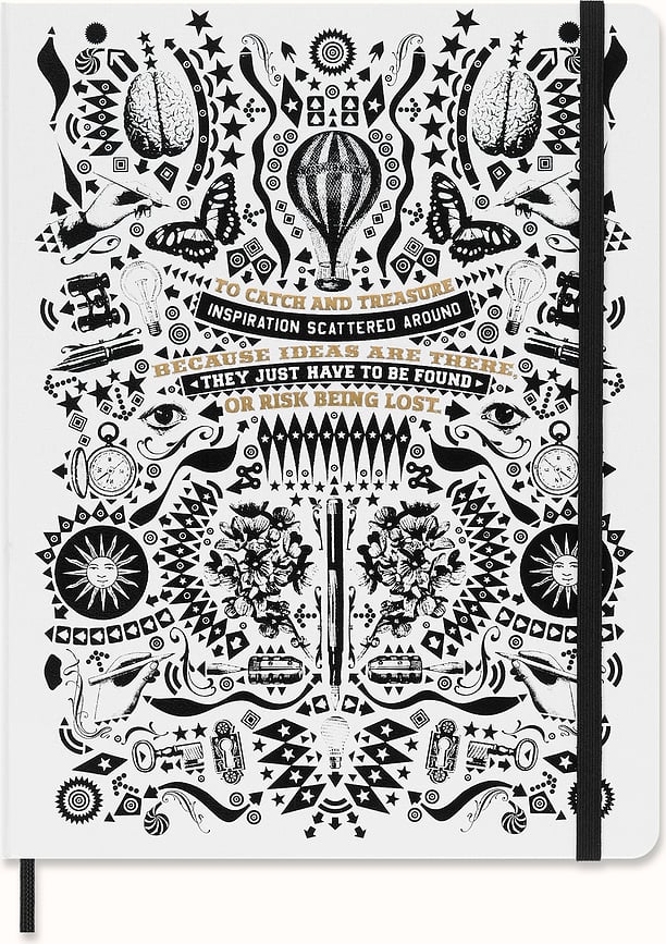 Cuaderno rayado Moleskine Lorenzo Petrantoni, XL, con estuche de regalo