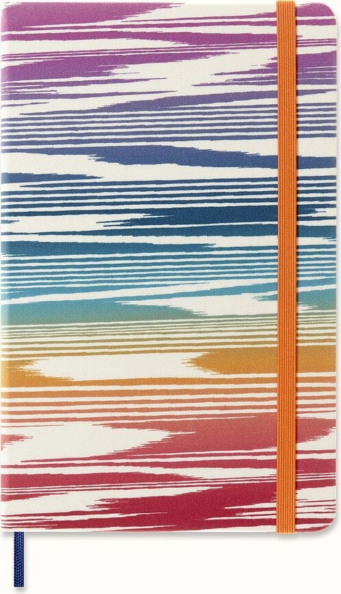 Cuaderno rayado Moleskine Sakura Missoni Flame, talla L, edición limitada