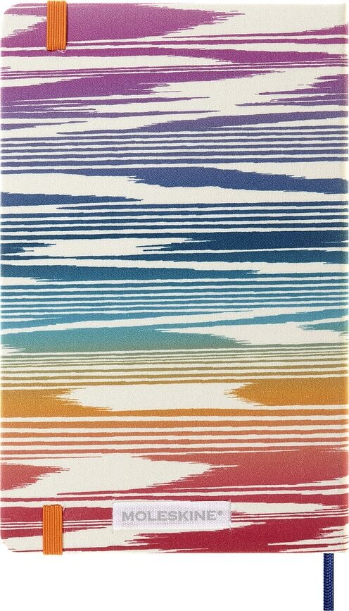 Cuaderno rayado Moleskine Sakura Missoni Flame, talla L, edición limitada
