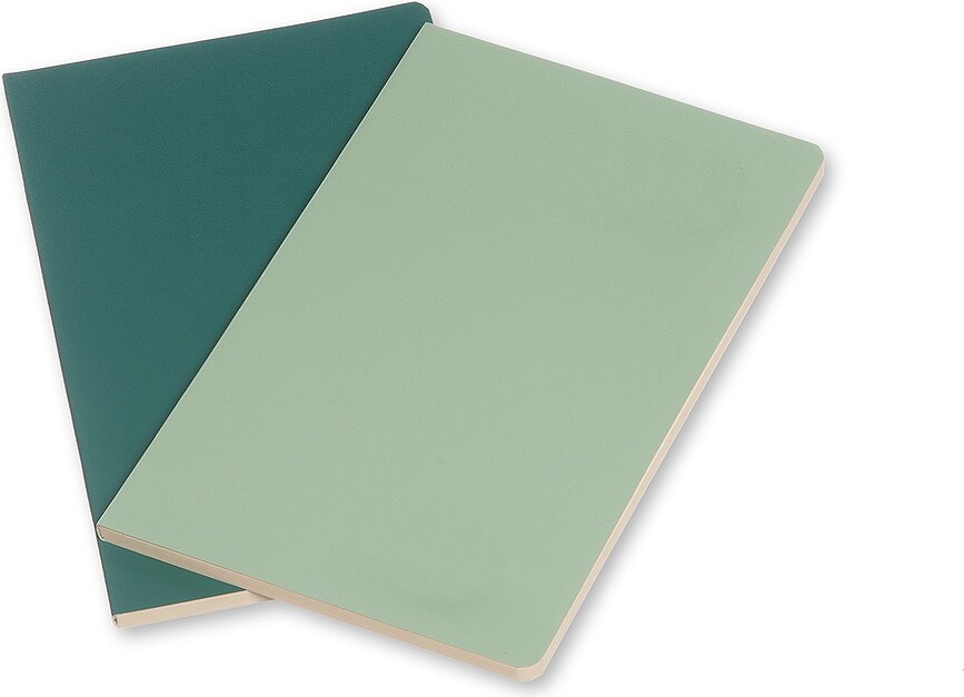 Cuadernos de páginas lisas Moleskine Volant P, naranja y azul claro, 2 unidades