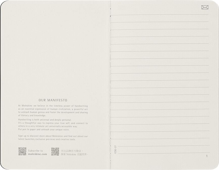 Cuadernos rayados Moleskine Smart Cahier P, 2 unidades