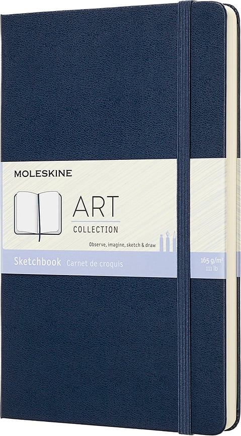 Eskizų knygelė Moleskine 165 g/m² su kietu viršeliu L 104 puslapiai