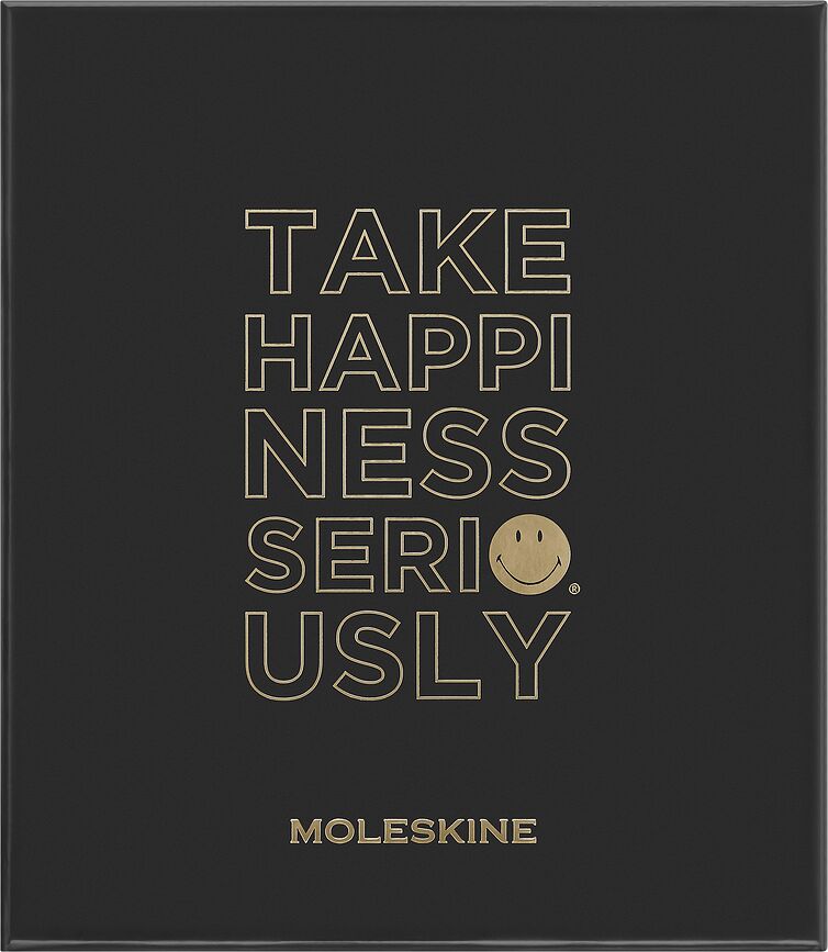 Estuche de Regalo Moleskine Smiley x Kaweco, con cuaderno, planificador y bolígrafo, Set de 3 piezas