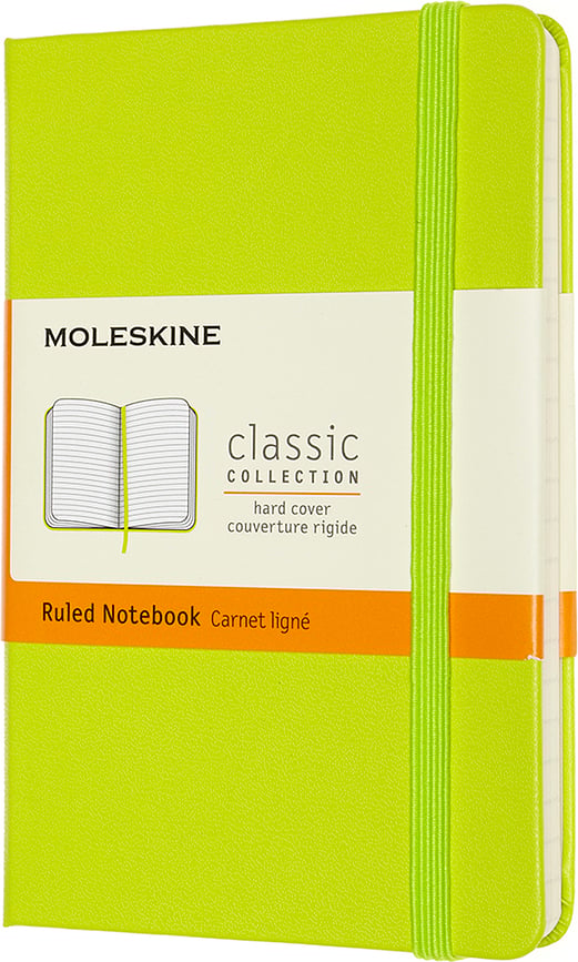 Gelinieerd notitieboek Moleskine P limoen Hardcover