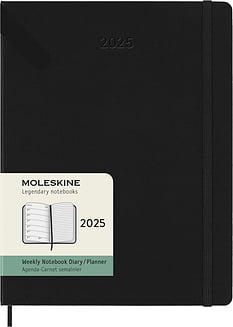 Kalendár Moleskine 2025 12M týždenný tvrdá väzba XL