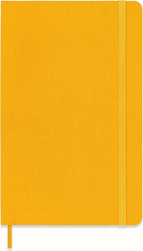 Libreta de tapa dura Moleskine Classic L, rayada, naranja, 240 páginas