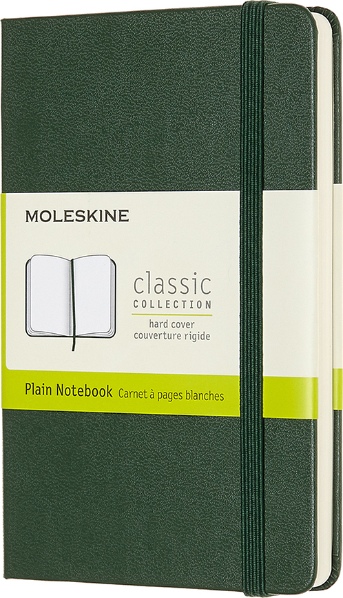 Libreta Moleskine P, tapa dura, páginas lisas