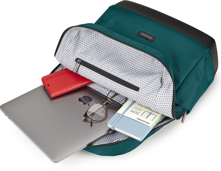 Mochila impermeable Technical Weave, verde marino