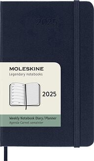 Moleskine 2025 12M Kalender P iganädalane kõva köide