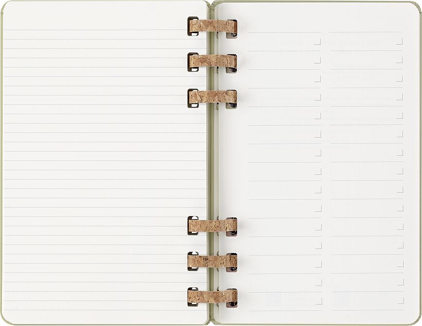 Moleskine Academic Ημερολόγιο 2026, 12 μηνών, με σπιράλ, σκληρό εξώφυλλο, L, φιστικί