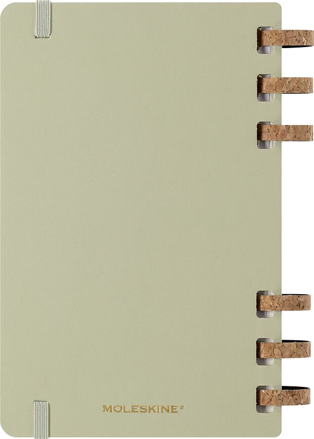 Moleskine Academic Ημερολόγιο 2026, 12 μηνών, με σπιράλ, σκληρό εξώφυλλο, L, φιστικί