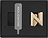 Moleskine Anteckningsbok Pin, bokstav N, guld