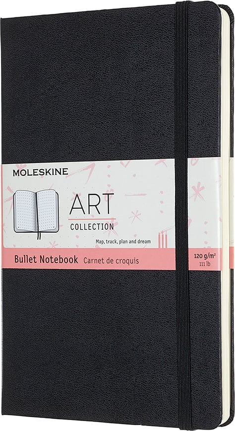 Moleskine Art Bullet Carnet à points, L, noir, couverture rigide