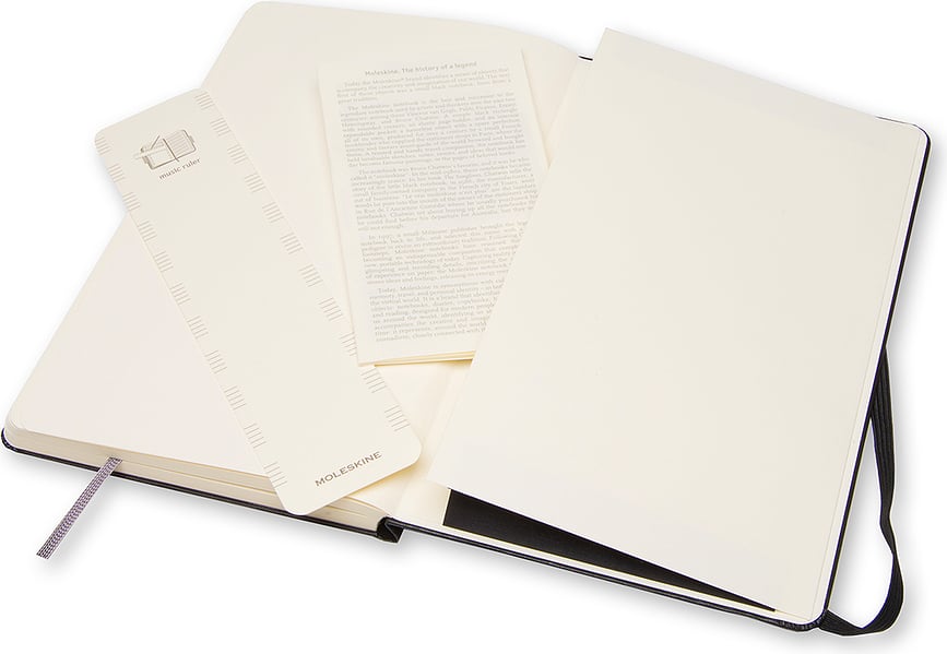 Moleskine Art Music Σημειωματάριο, σκληρό εξώφυλλο, με πεντάγραμμο, L, 192 σελίδες