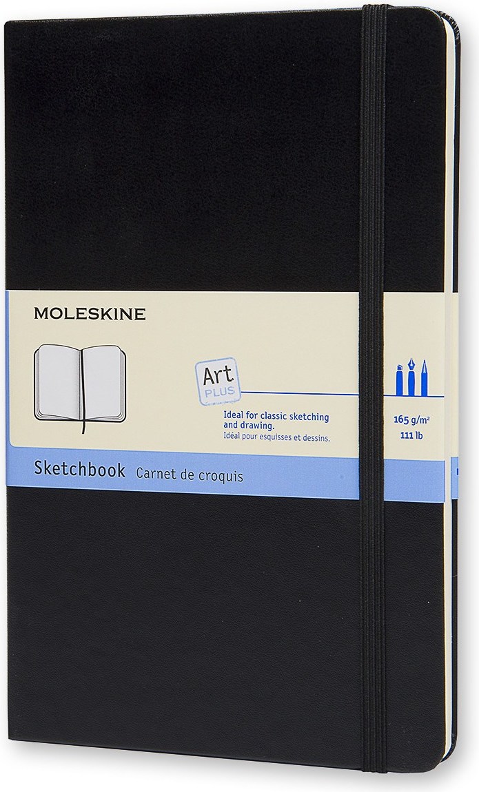 Moleskine Art Plus Sketchbook Notizbuch L schwarz harter Einband