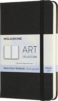 Moleskine Art Watercolor Akvarelli album P 60 lehte 200 g/m² kõva köide