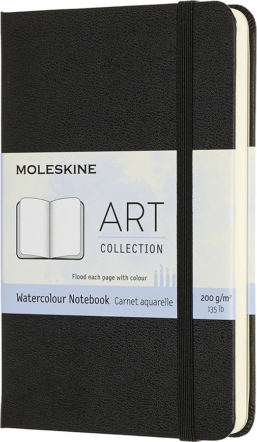 Moleskine Art Watercolor P Carnet d'Aquarelle à couverture rigide, 60 pages, 200 g/m²