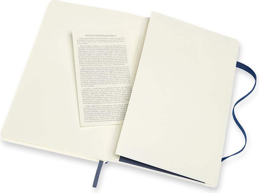 Moleskine Bilježnica meki uvez L crna 192 stranice prazne i crtane