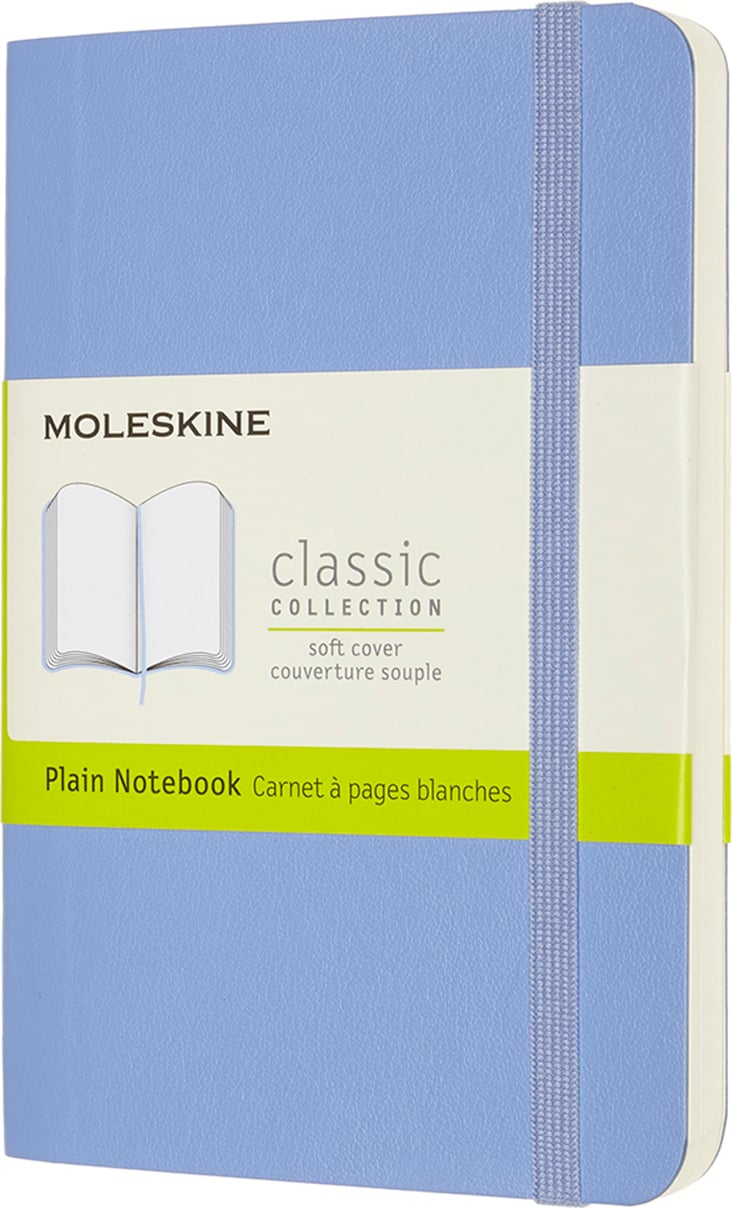 Moleskine Blanko Notizbuch P himmelblau weicher Einband