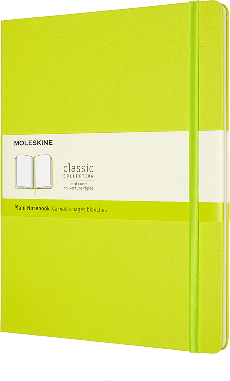 Moleskine Blanko Notizbuch XL mit hartem Einband Limette