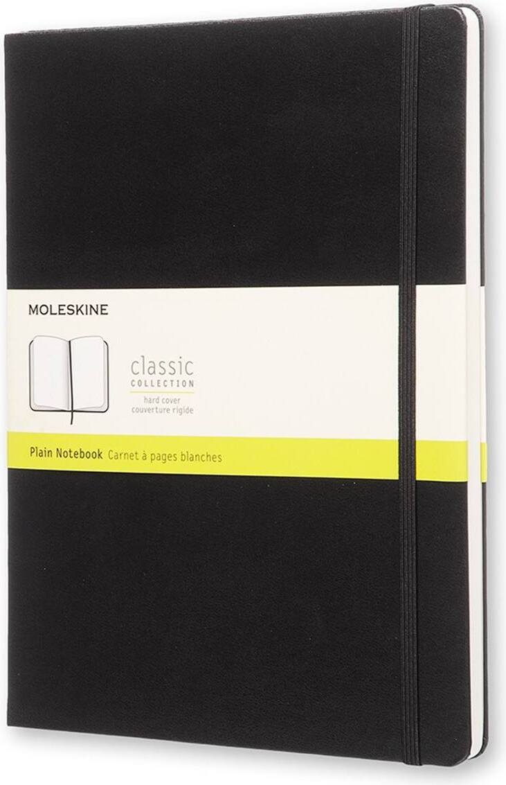 Moleskine Blanko Notizbuch XL schwarz in hartem Einband