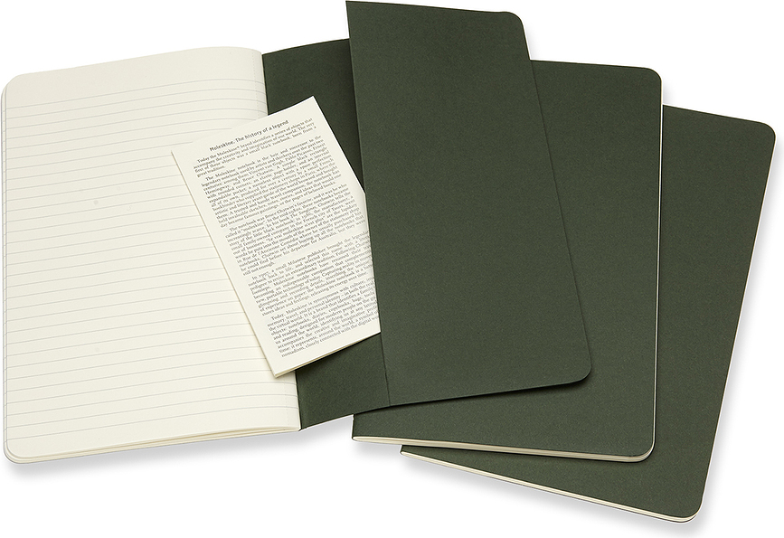 Moleskine Cahier Bilježnice linijske L ružičaste 3 kom.