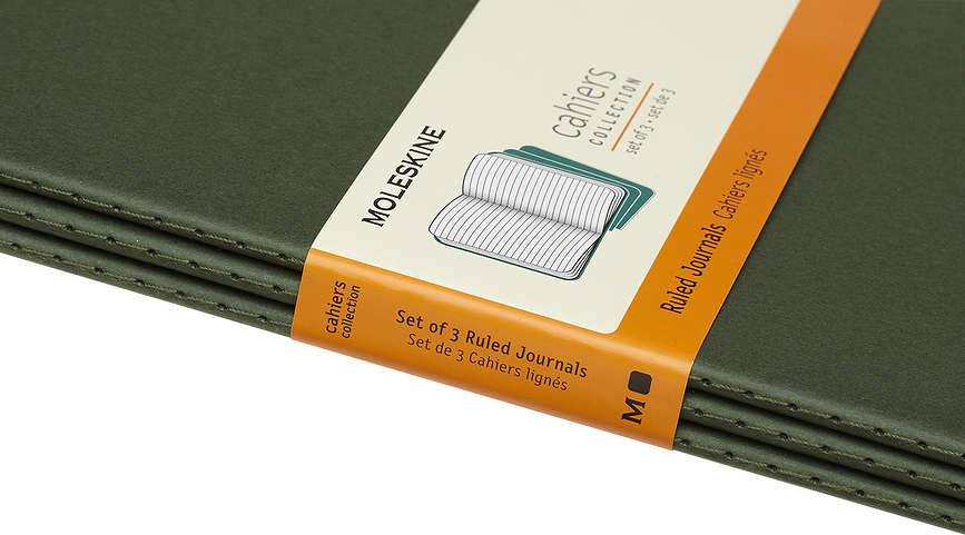 Moleskine Cahier Bilježnice linijske L ružičaste 3 kom.