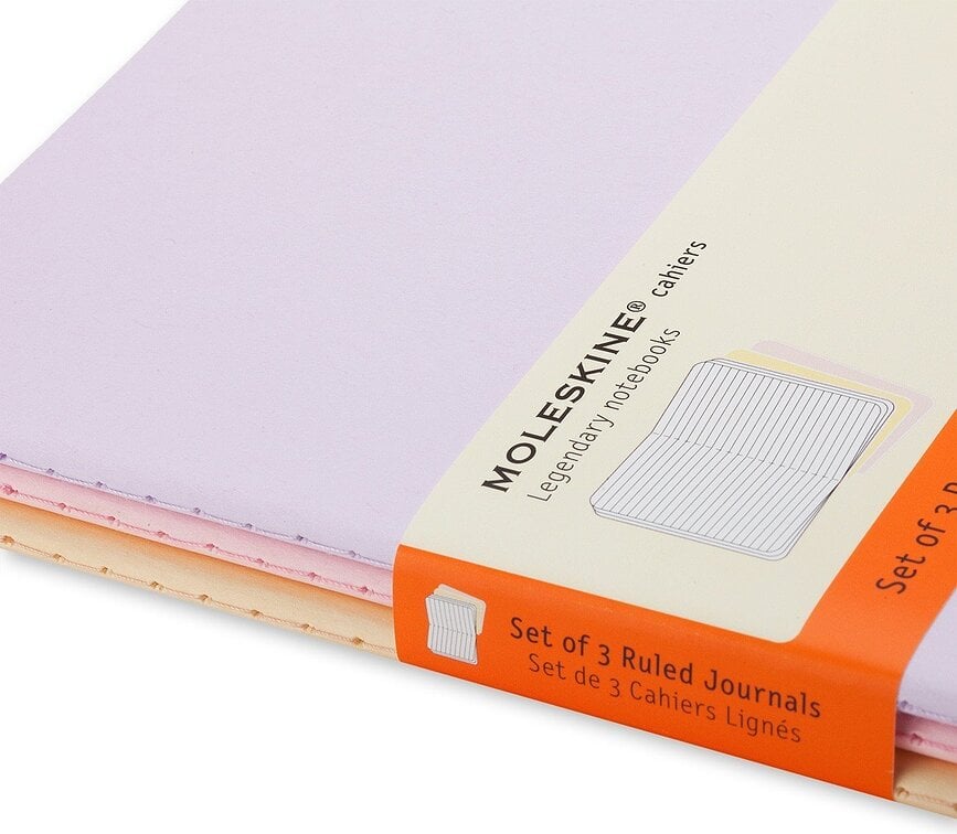 Moleskine Cahier Journals Bilježnice na crte L plave 3 kom.