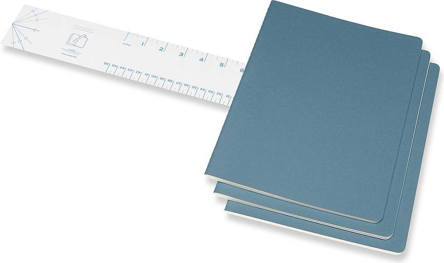 Moleskine Cahier Journals XL Bilježnice s crtama crne 3 kom.