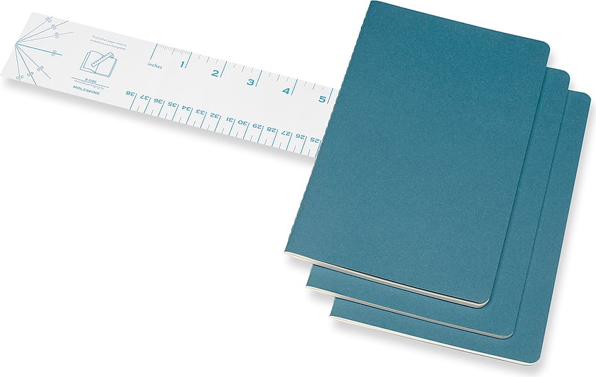 Moleskine Cahier Journals Bilježnice glatke L crne 3 kom.