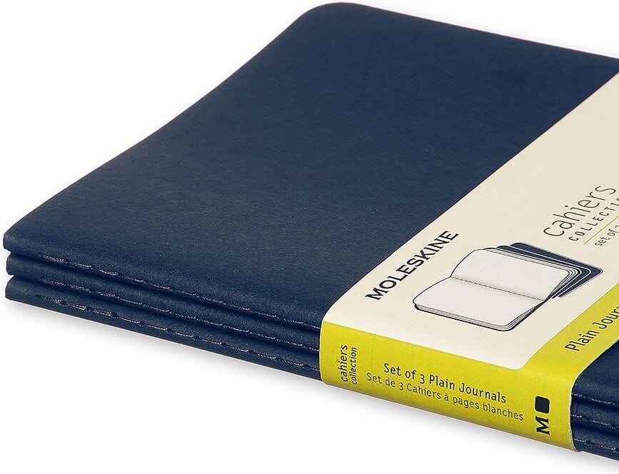 Moleskine Cahier Journals Bilježnice glatke L crne 3 kom.