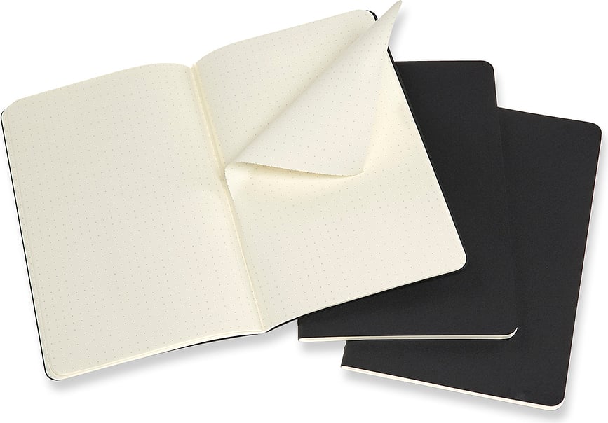 Moleskine Cahier Journals Bilježnice točkaste L crne 3 kom.