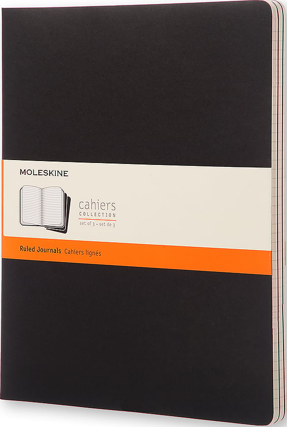 Moleskine Cahier Journals Kaustik XXL paelaga 3 tk.