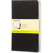 Moleskine Cahier Journals Notebooks L plain blacks 3 pcs
