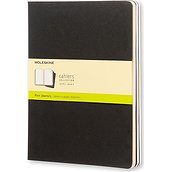 Moleskine Cahier Journals Notebooks XL black smooth 3 pcs
