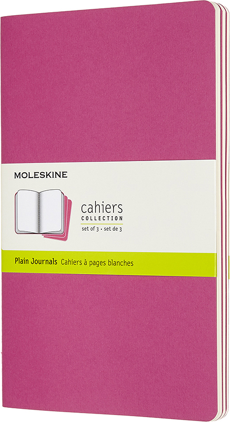 Moleskine Cahier Journals rózsaszín Sima noteszek L 3 db.